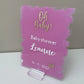 Babyshower bord verfstreep